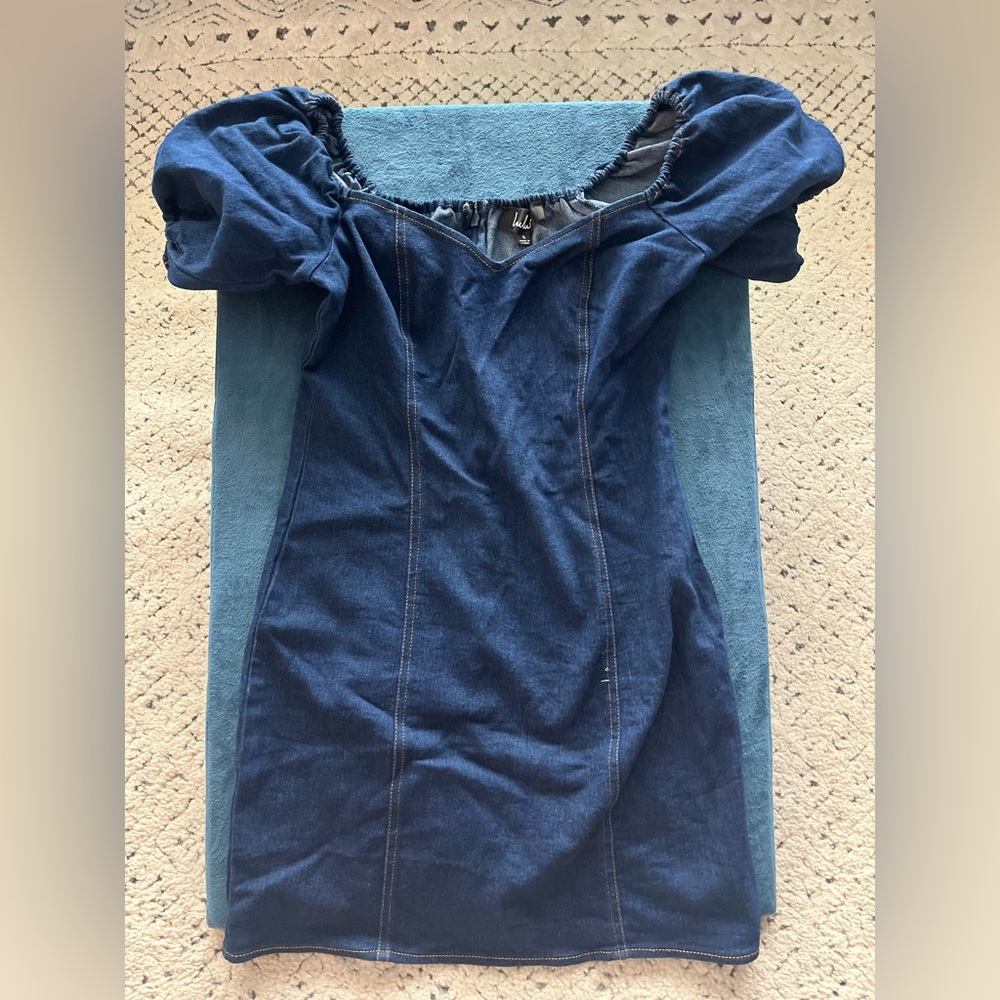 Lulu's Blue Denim Mini Dress
